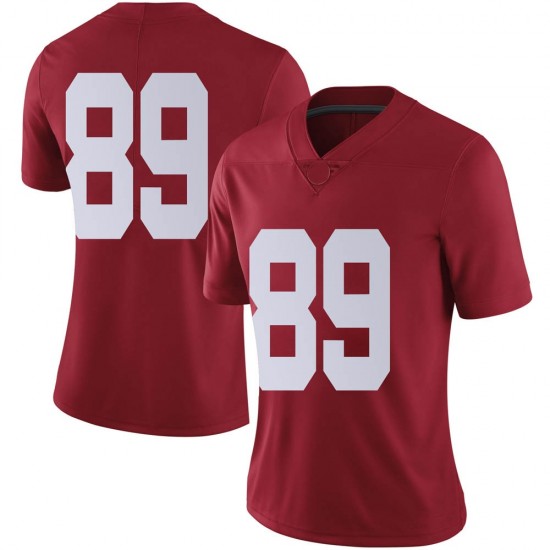 Alabama Crimson Tide Women's Grant Krieger #89 No Name Crimson NCAA Nike Authentic Stitched College Football Jersey XX16F58VC